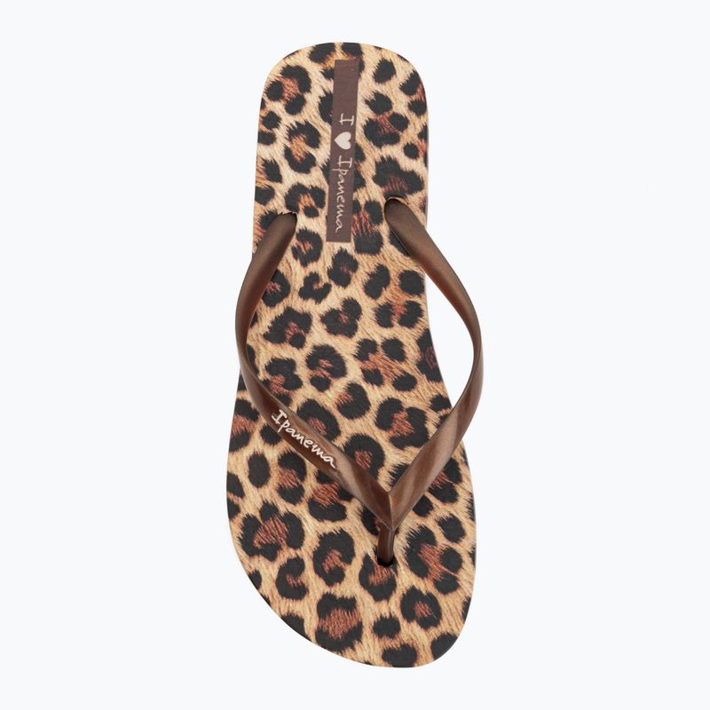 Női flip-flop papucsok Ipanema Animal Print beige/bronze/bronze 5