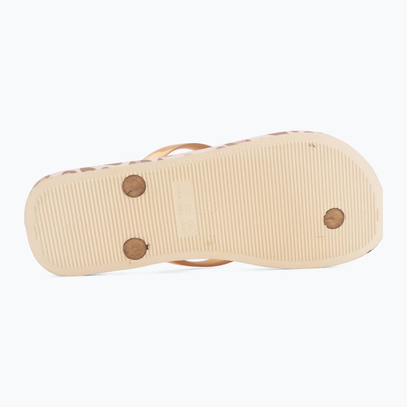 Női flip-flop papucsok Ipanema Animal Print beige/gold 4
