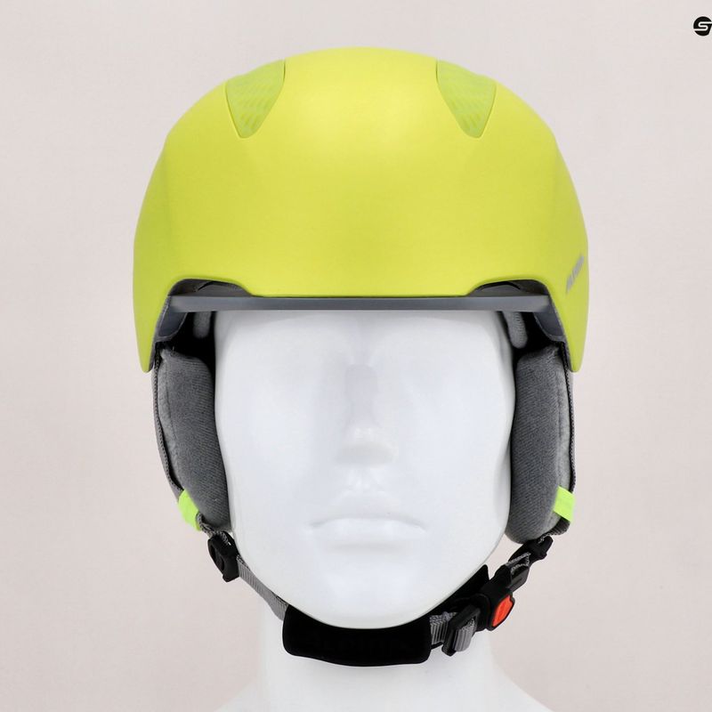 Gyermek síbukósisakok Alpina Grand Jr neon yellow 9