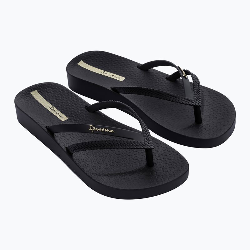 Női Ipanema Bossa Soft V fekete flip flopok