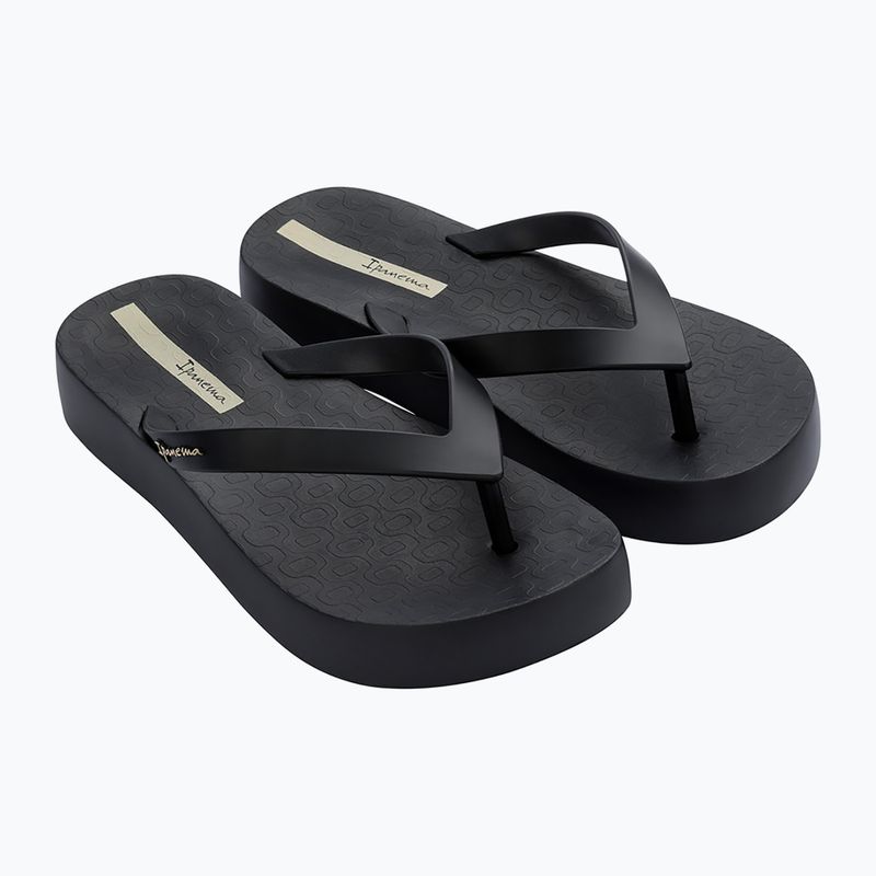 Női Ipanema Flatform flip flopok fekete 26602-20766 10