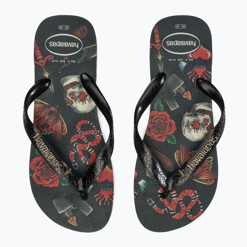 Havaianas Top Tribo black / black férfi flip-flop papucs 9