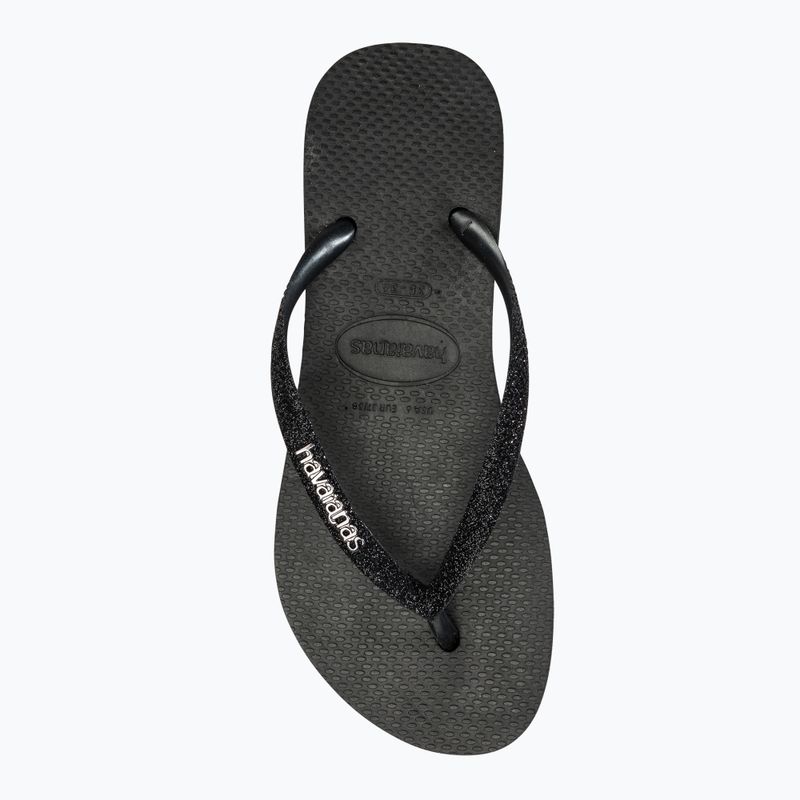 Havaianas Slim Flatform Sparkle black női flip-flop papucs 5