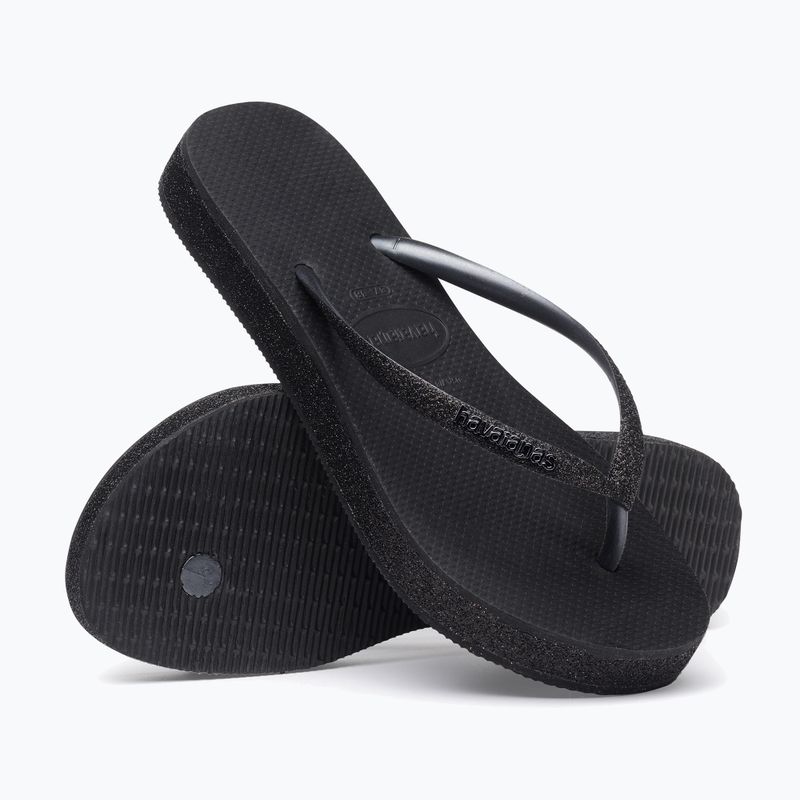 Havaianas Slim Flatform Sparkle black női flip-flop papucs 12