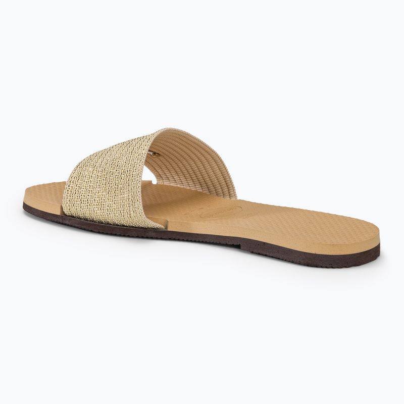 Havaianas You Malta Metallic golden női papucs 3