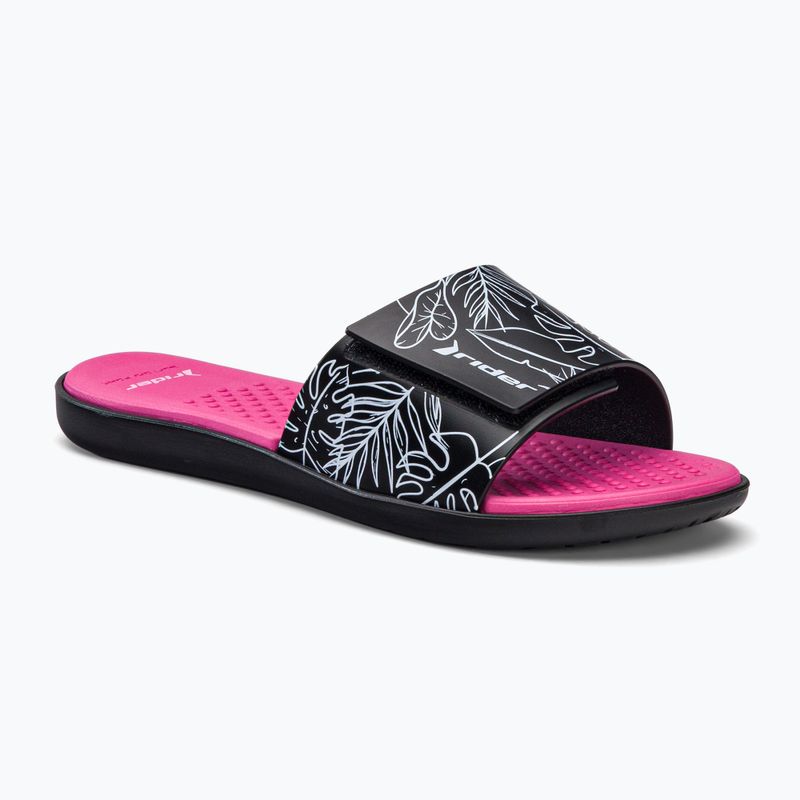 RIDER Pool IV Fem női flip-flop fekete-rózsaszín 83331-AD447
