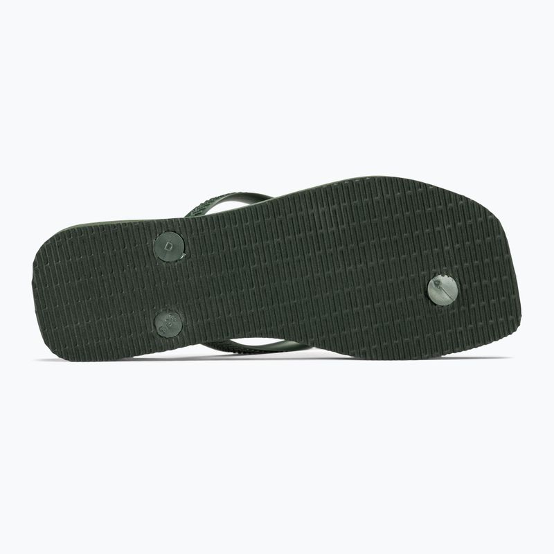 Havaianas Square Logo Metallic green olive női flip-flop papucs 4