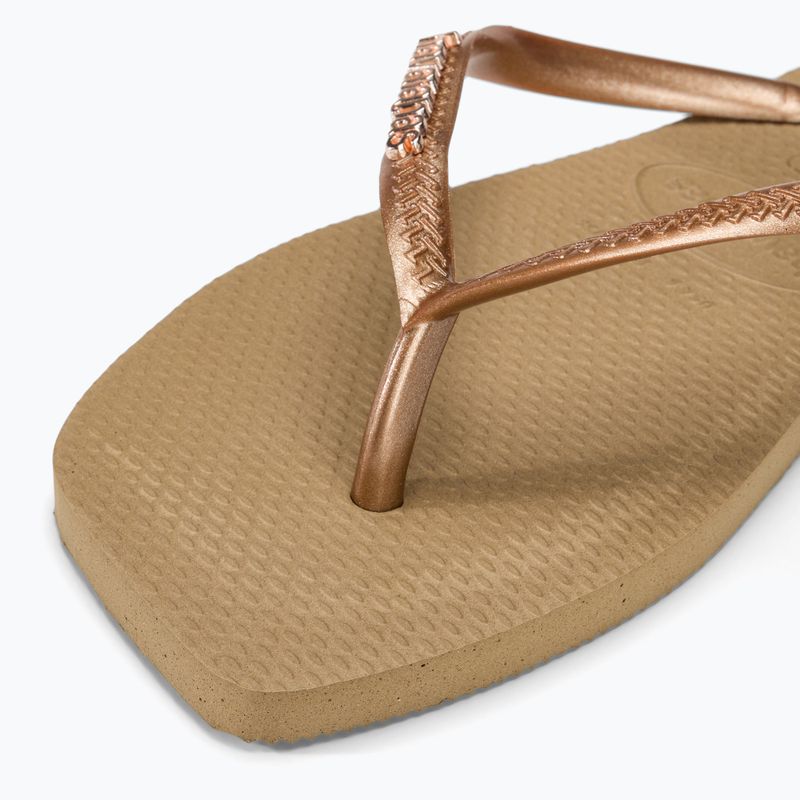 Havaianas Square Logo Metallic rose gold / rose gold női flip-flop papucs 7