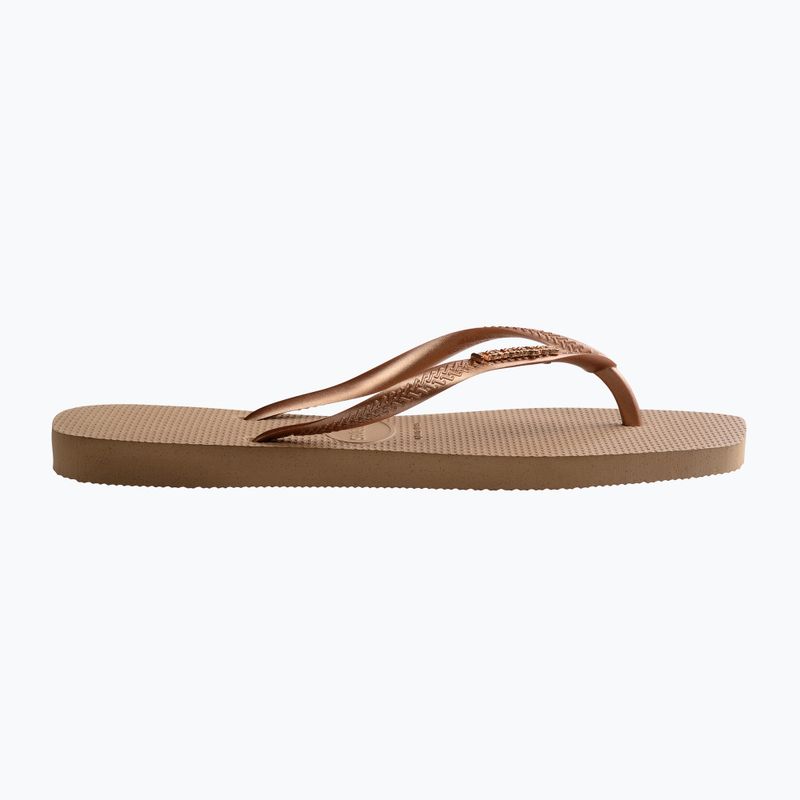 Havaianas Square Logo Metallic rose gold / rose gold női flip-flop papucs 10