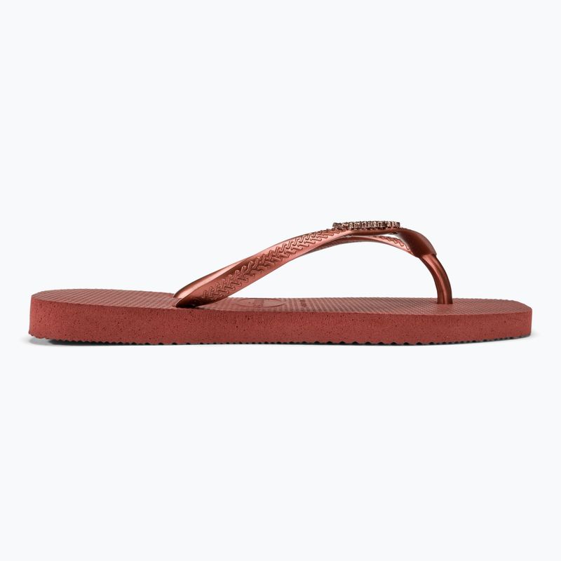 Havaianas Square Logo Metallic mahogany női flip-flop papucs 2