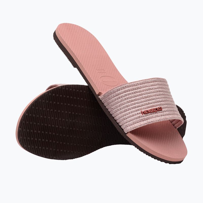 Havaianas You Malta Metallic crocus rose női papucs 11