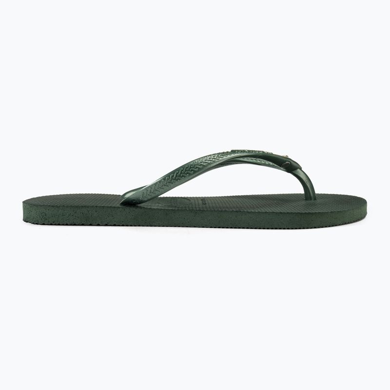 Havaianas Slim Crystal Sw II olive green női flip-flop papucs 2