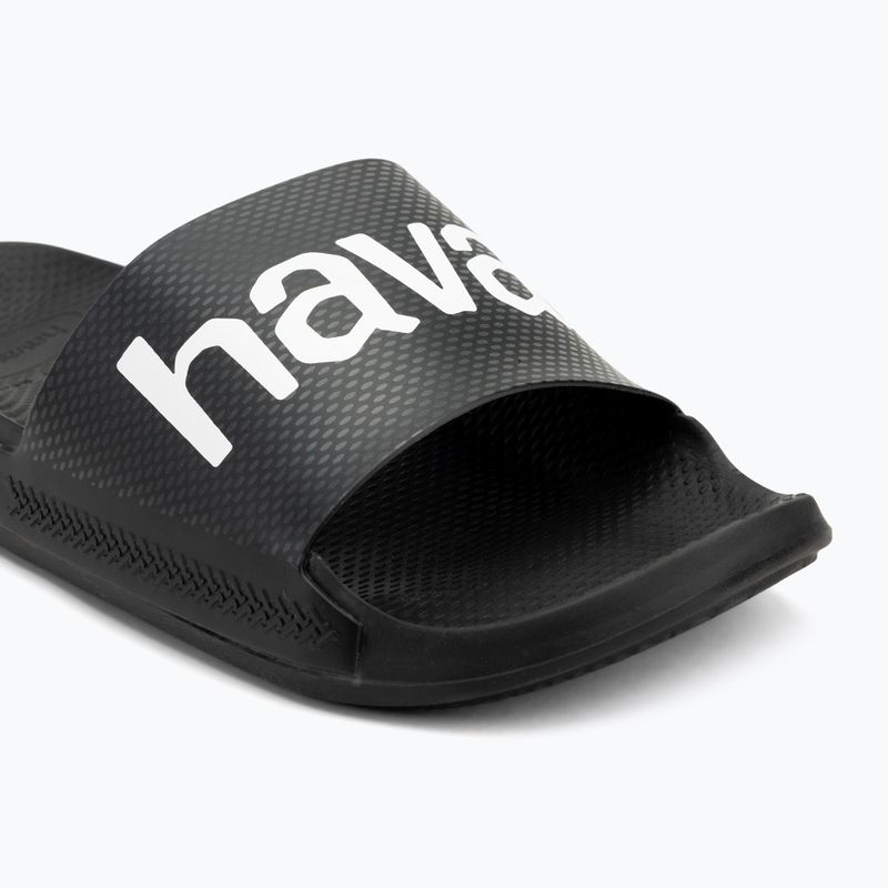 Havaianas Classic Logomania flip-flop tengerészgyalogos feketék 7