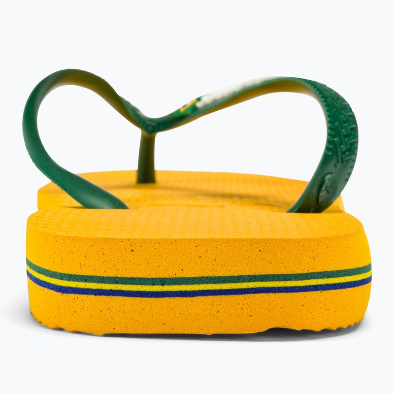 Havaianas Brasil Logo pop yellow flip-flop papucs 6