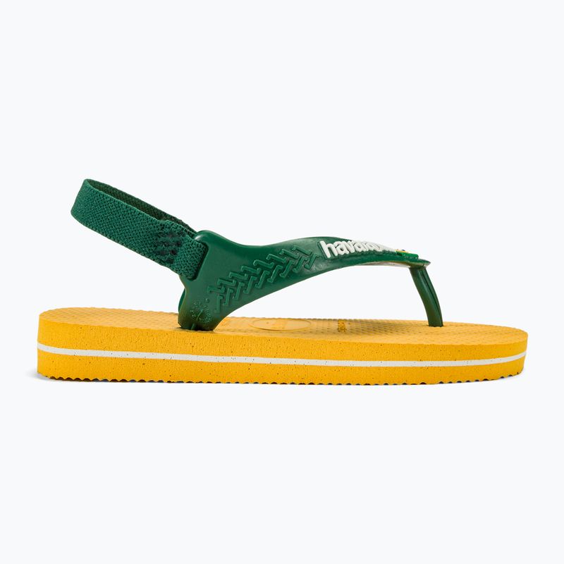 Havaianas Baby Brasil Logo II pop yellow / amazon gyermek szandál 2