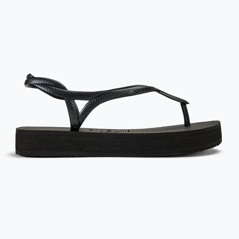Havaianas Luna Flatform black női szandál 2