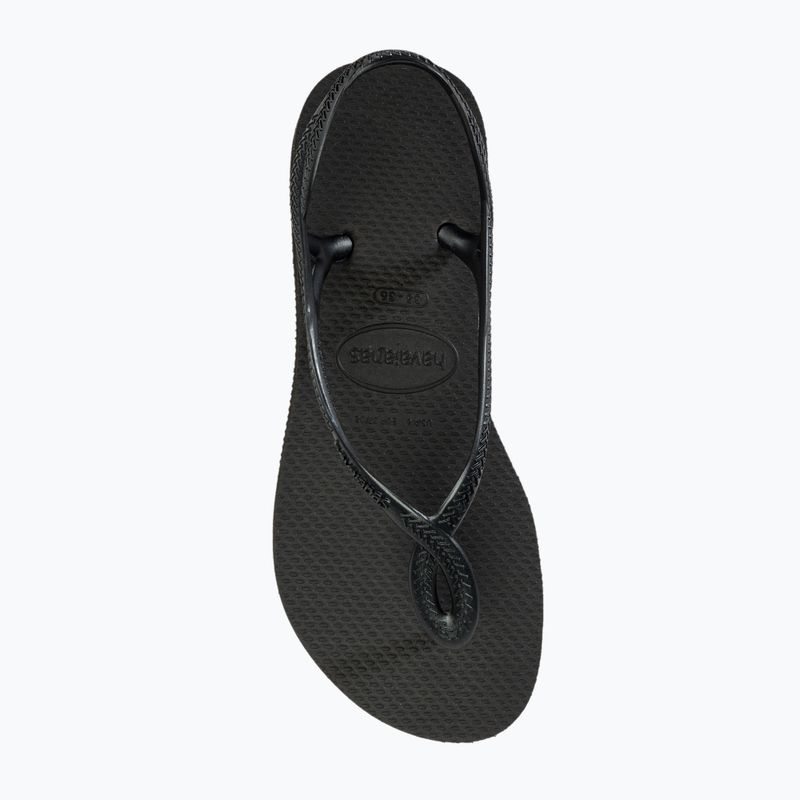 Havaianas Luna Flatform black női szandál 5