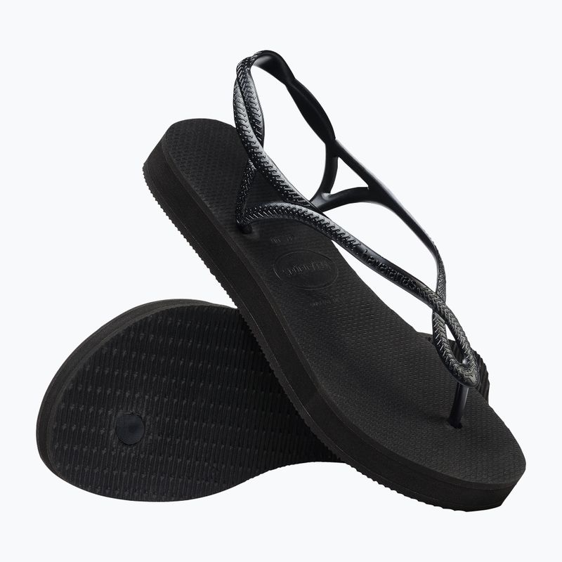 Havaianas Luna Flatform black női szandál 10