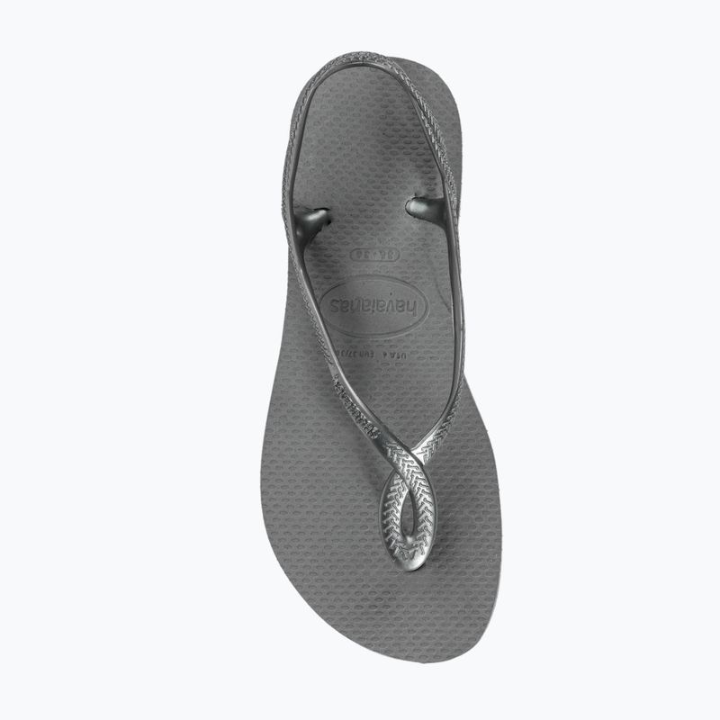 Havaianas Luna Flatform grey steel női szandál 5