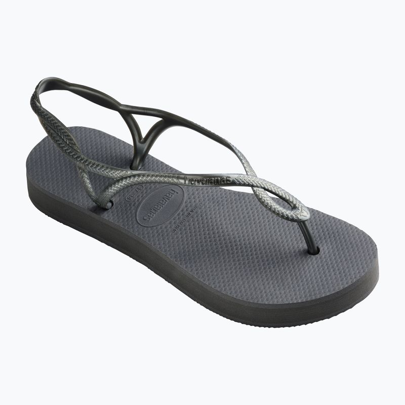 Havaianas Luna Flatform grey steel női szandál 8