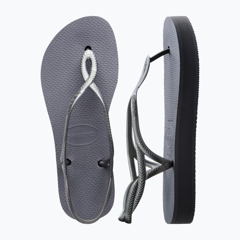 Havaianas Luna Flatform grey steel női szandál 11