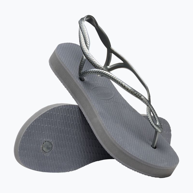 Havaianas Luna Flatform grey steel női szandál 12