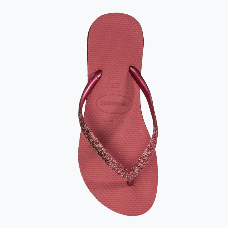 Havaianas Slim Sparkle II pau brasil női flip-flop papucs 5