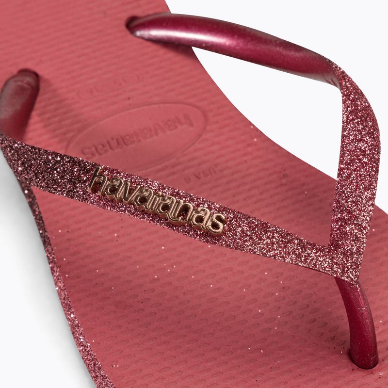 Havaianas Slim Sparkle II pau brasil női flip-flop papucs 7