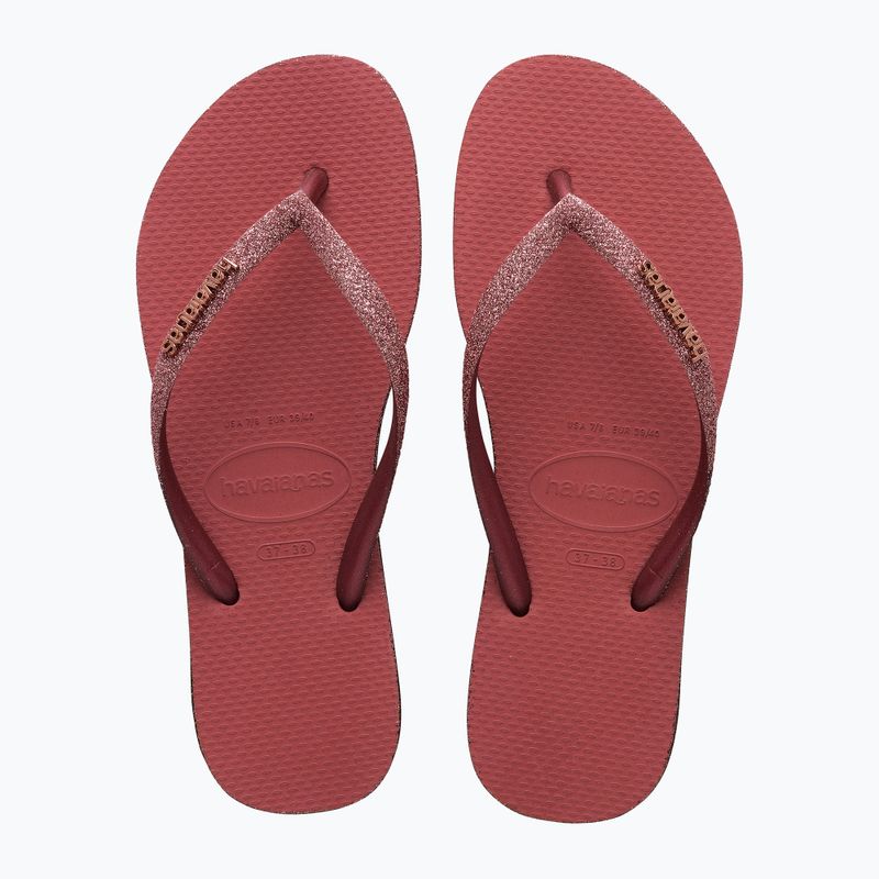 Havaianas Slim Sparkle II pau brasil női flip-flop papucs 11