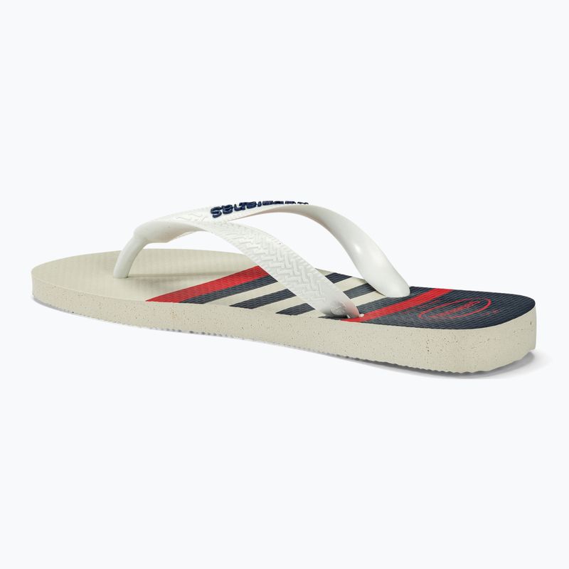 Havaianas Top Nautical white / white / navy blue flip-flop papucs 2