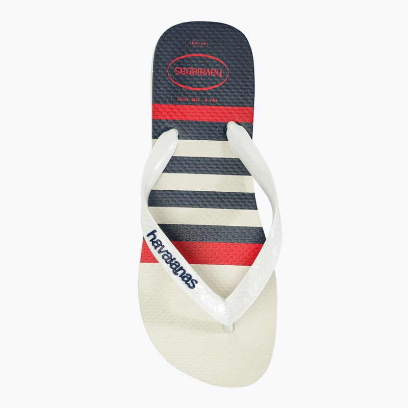 Havaianas Top Nautical white / white / navy blue flip-flop papucs 5