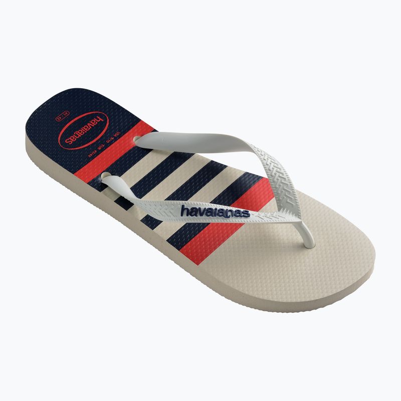 Havaianas Top Nautical white / white / navy blue flip-flop papucs 8