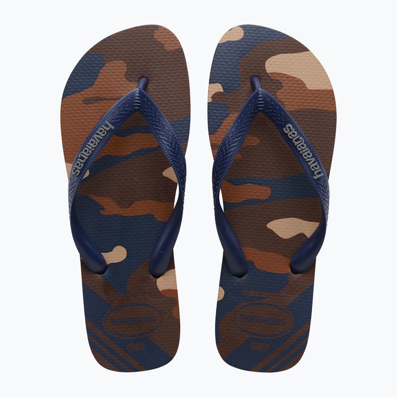 Havaianas Top Camu dark brown férfi flip-flop papucs 10