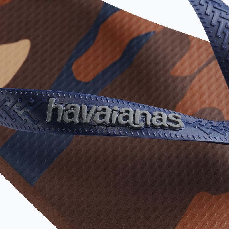 Havaianas Top Camu dark brown férfi flip-flop papucs 12
