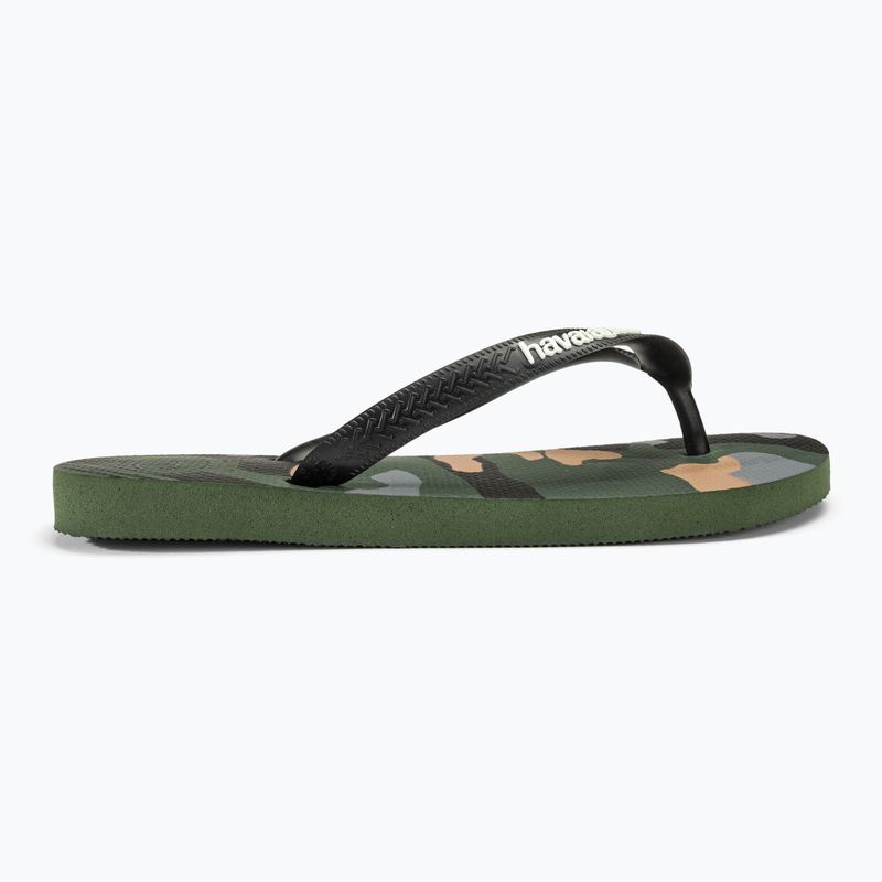 Havaianas Top Camu green olive / black férfi flip-flop papucs 2