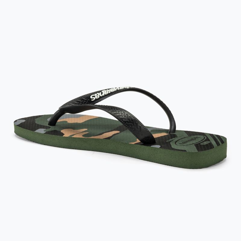 Havaianas Top Camu green olive / black férfi flip-flop papucs 3