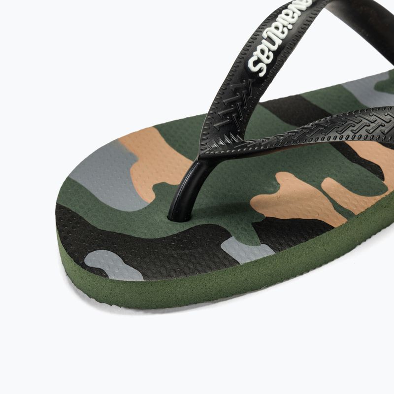 Havaianas Top Camu green olive / black férfi flip-flop papucs 7