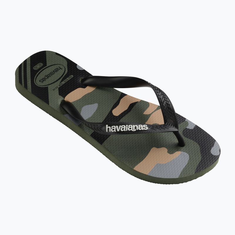 Havaianas Top Camu green olive / black férfi flip-flop papucs 8