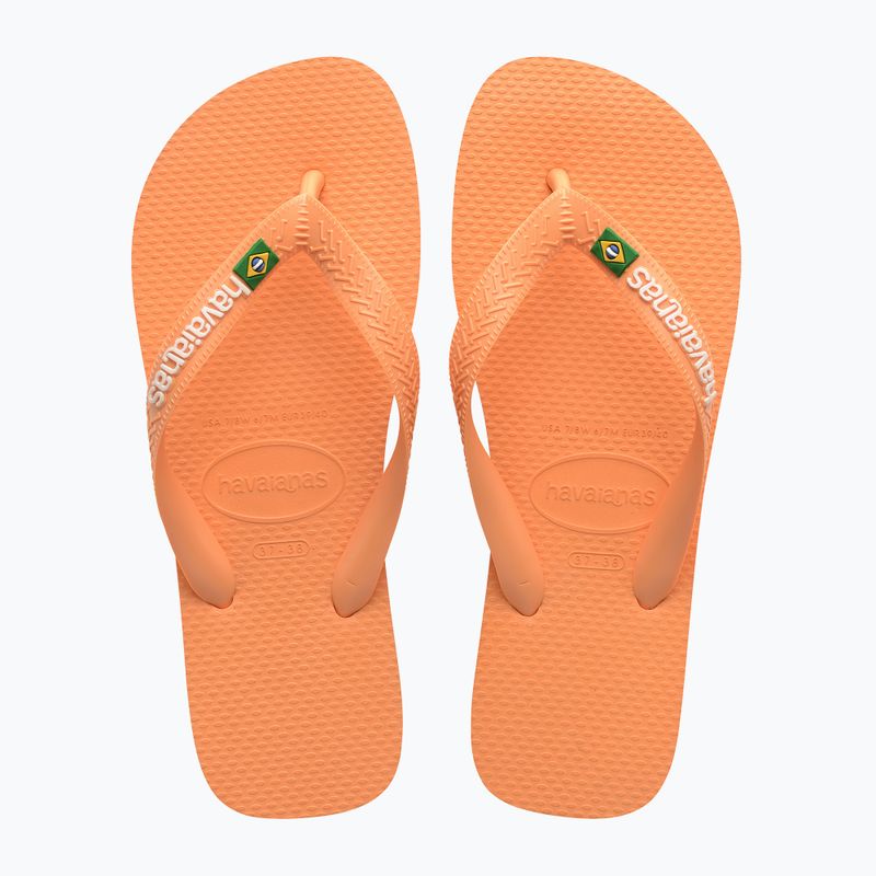 Havaianas Brasil Logo peach flip-flop papucs 10