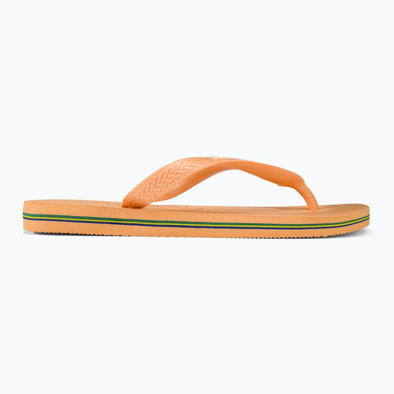 Havaianas Brasil Logo peach flip-flop papucs 2