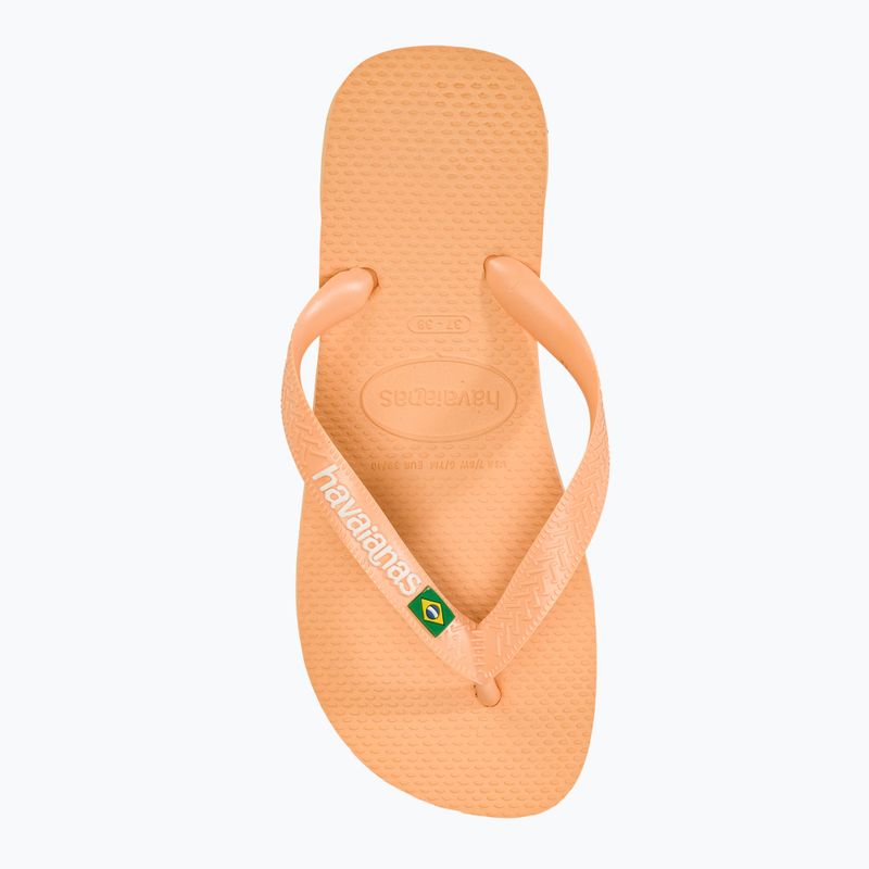 Havaianas Brasil Logo peach flip-flop papucs 5
