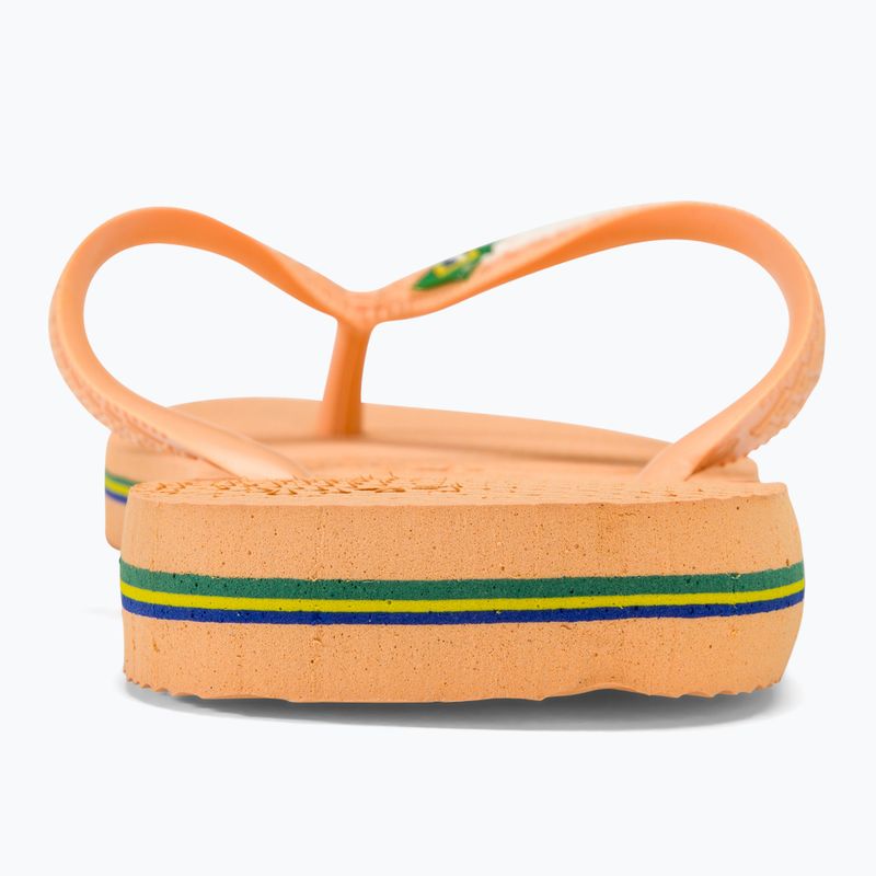 Havaianas Brasil Logo peach flip-flop papucs 6