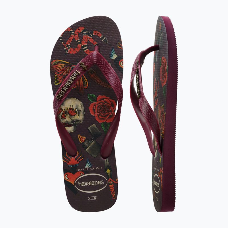 Havaianas Top Tribo dark brown férfi flip-flop papucs 13