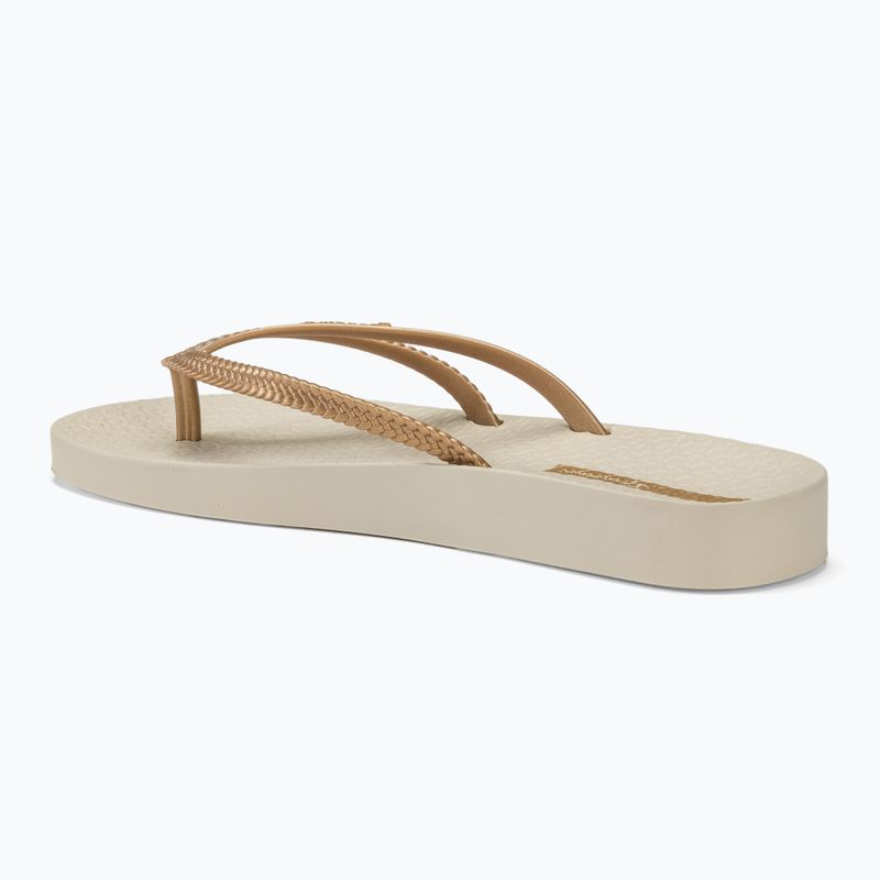 Női flip-flop papucs Ipanema Bossa Soft V beige/gold 3