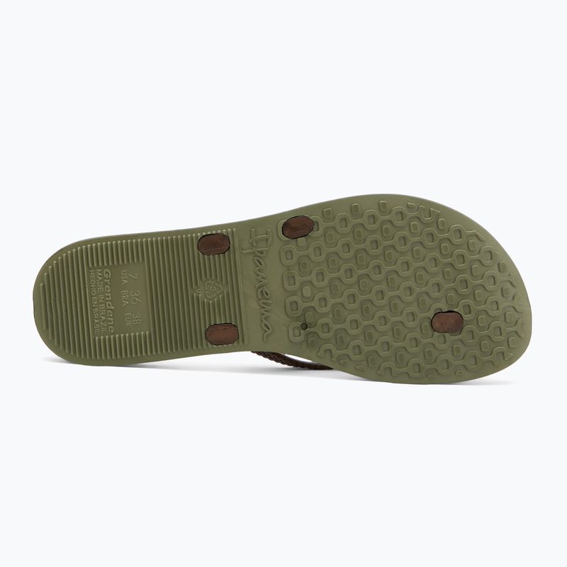 Ipanema Bossa zöld/bronz női flip flopok 4