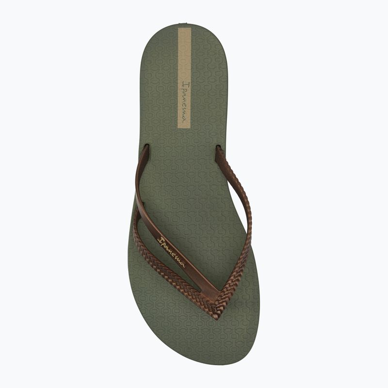 Ipanema Bossa zöld/bronz női flip flopok 5