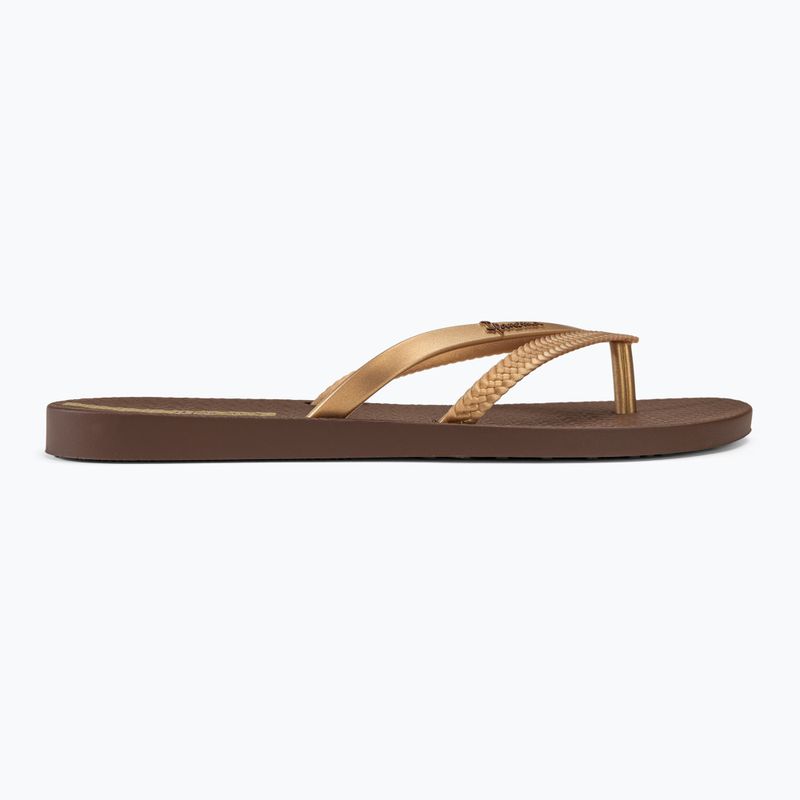 Női flip-flop papucs Ipanema Bossa brown/gold 2