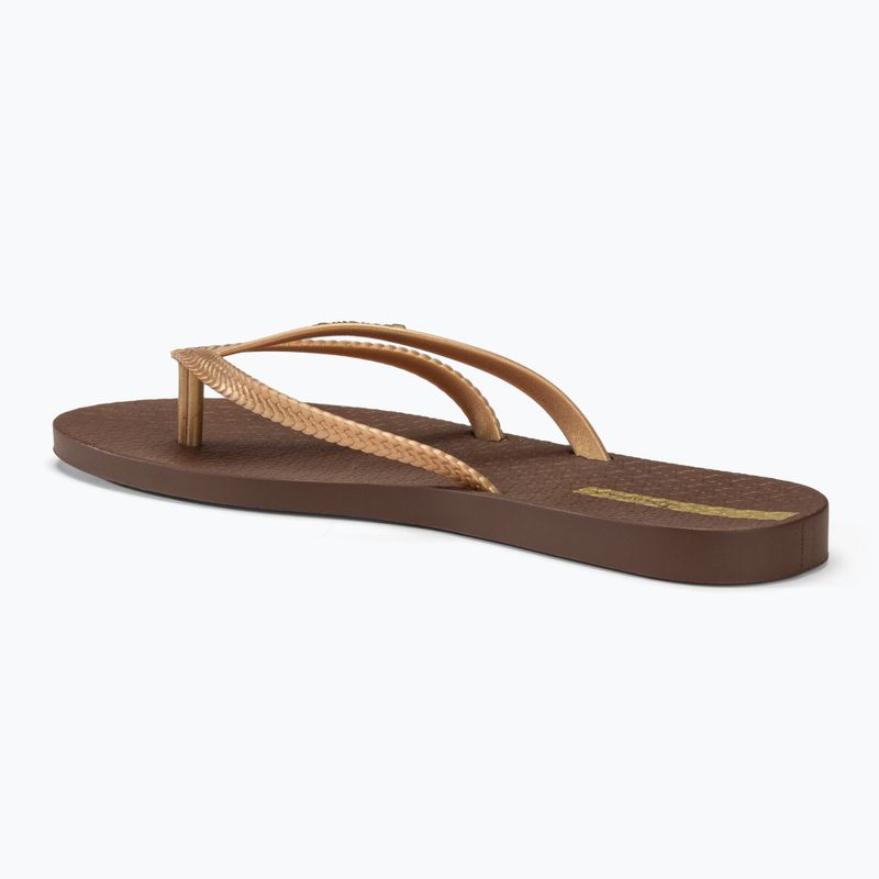 Női flip-flop papucs Ipanema Bossa brown/gold 3