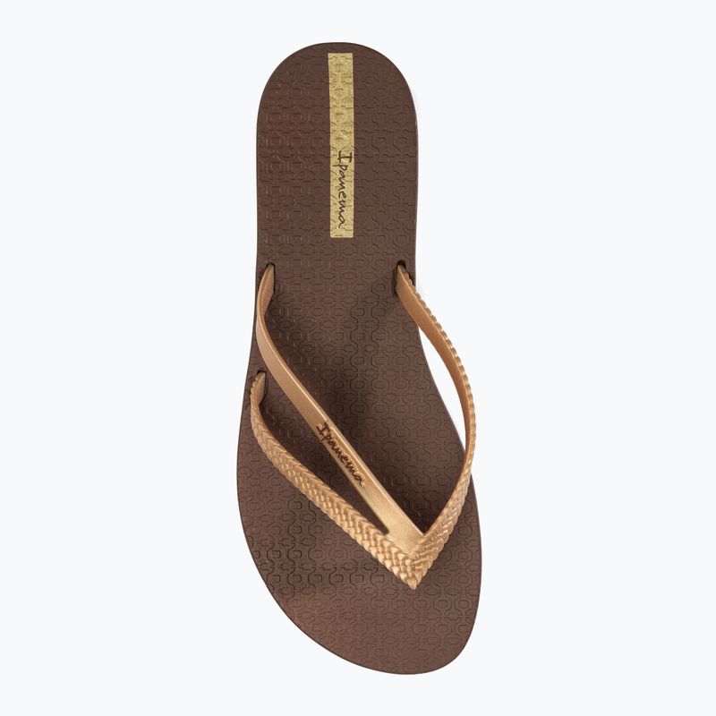 Női flip-flop papucs Ipanema Bossa brown/gold 5