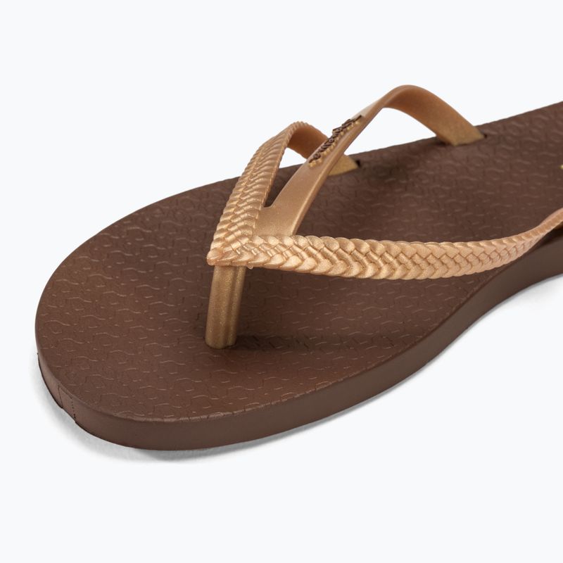 Női flip-flop papucs Ipanema Bossa brown/gold 7